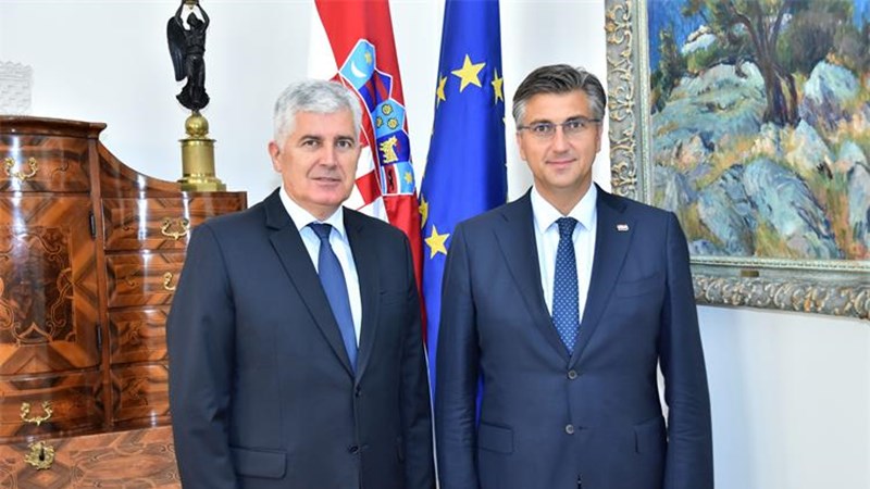 Plenković i Čović: Put prema EU i NATO-u je budućnost BiH 